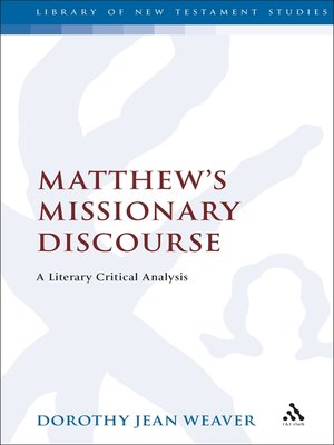 cover image of Matthew's Missionary Discourse
